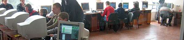 Internet cafe in Zhitomir 